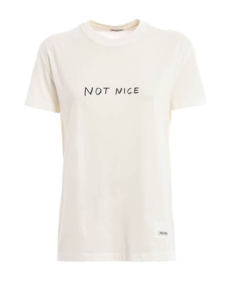 miu miu not nice t shirt|miu miu shirt products for sale .